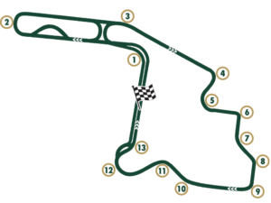 Ed Carpenter Racing Mid-Ohio Sports Car Course IndyCar Track Map
